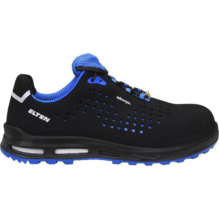 Робочі черевики ELTEN Impulse XXT Blue Low ESD S1: текстиль, пластикова капа, для жінок та чоловіків, чорний, 42 EU