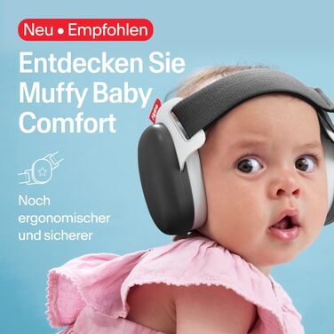 Навушники для захисту слуху Alpine Muffy Baby Klassik - для малюків до 36 місяців, чорний