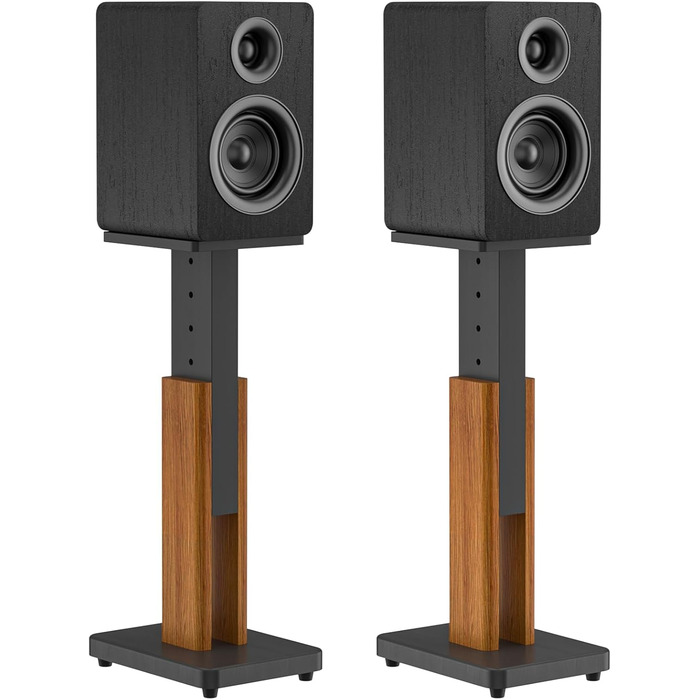 Регульовані підставки для акустики, сумісні з більшістю сателітної, студійної та поличкової акустики. Підходять для Klipsch, Edifier, Yamaha, JBL. Максимальне навантаження: 23 кг