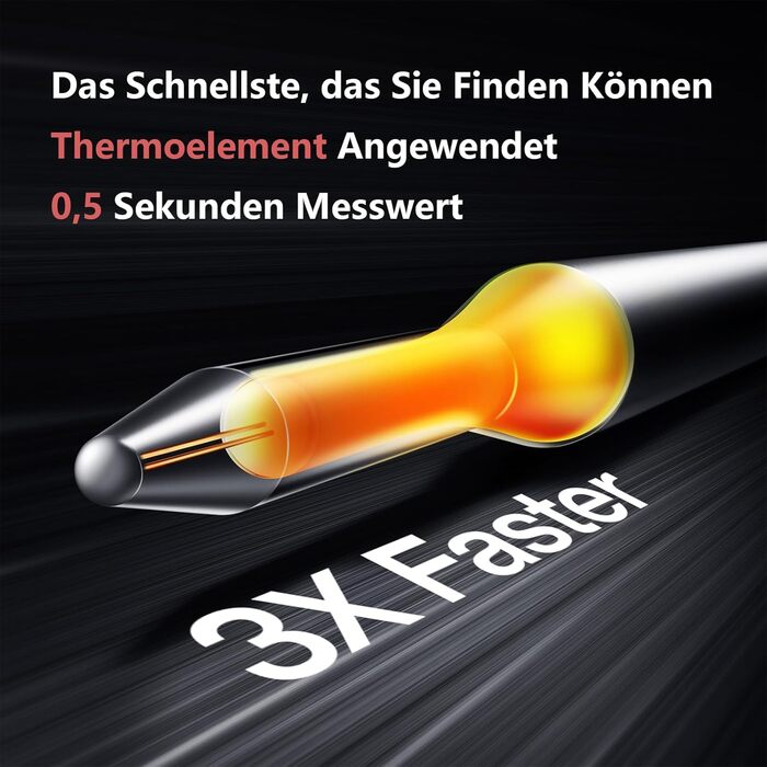 ThermoMaven F1 Turbo Digital Meat Thermometer – 0.5s Instant Display, Grilling Thermometer, ±0.3°C Accurate, Cooking Thermometer, IP67 Waterproof Magnetic, Bottle Opener, Roasting, BBQ, Grill