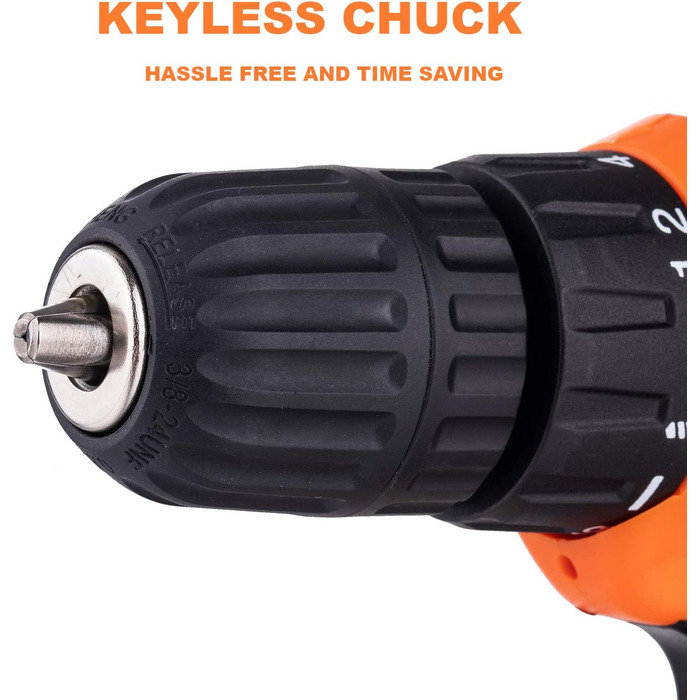 Акумуляторний дриль-шуруповерт TOPWAY 12V з акумулятором 1.3Ah, 10мм патрон, 2 швидкості, LED-підсвічування, для дому та DIY