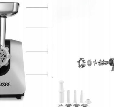М'ясорубка Twinzee RY01D29C, чорна, 1500 Вт