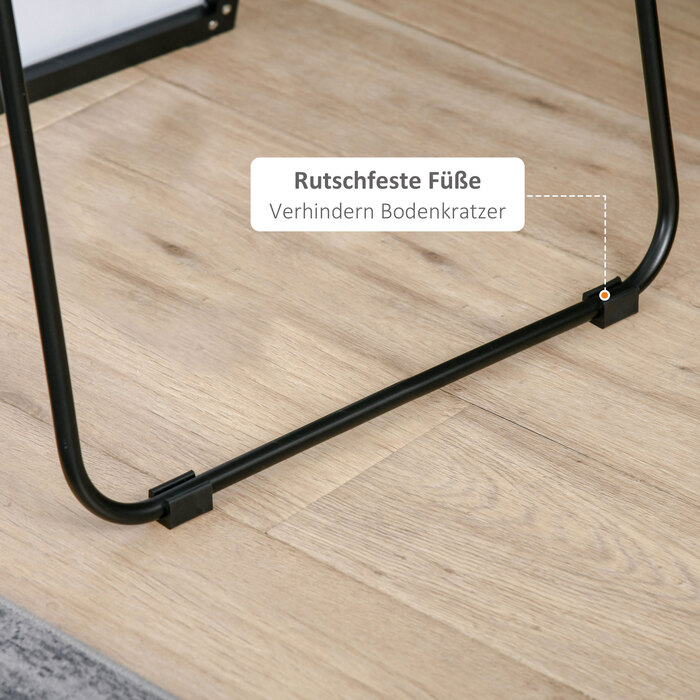 HOMCOM Freestanding Full-Length Mirror, Dressing Mirror with Stand, Aluminum Frame for Bedroom, Hallway