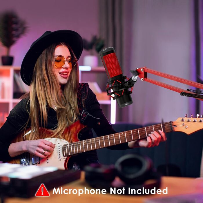 Кріплення для мікрофону HyperX QuadCast та інші - YOUSHARES (Червоний кріплення з поп-фільтром)