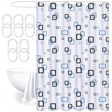 Текстильна штора для ванни Profi ID, 170 x 180 см