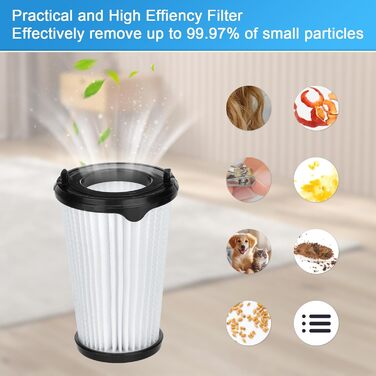 Фільтри для пилососа AEG CX7 (4 шт.) - Замінні фільтри для AEG AEF150, CX7-2 Classic, Ergorapido, QX8 Animal x Power