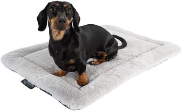 Килимок для собак MyBestBuddy XL, антиалергенний (100% поліестер), неслизький - можна прати при 40°C з м'яким покриттям - лежанка для собак великих порід (70x50 см, сірий)