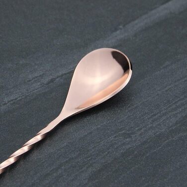 Якісний барний мішалка для коктейлів YFWOOD з нержавіючої сталі, довга ручка, спіральний дизайн, ідеально для барменів та дому