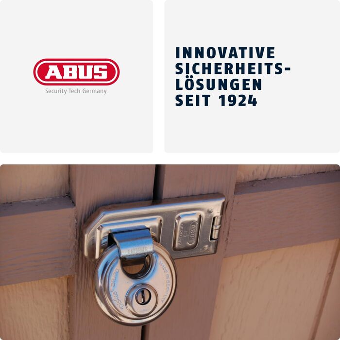 Замок дисковий ABUS Diskus 25/70, нержавіючий, 5 ключів, антикорозійний, рівень безпеки 8, сріблястий