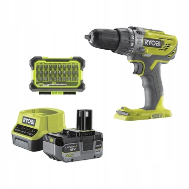 Акумуляторний дриль-шурупокрут Ryobi 18 V 4,00 Ah 50 Nm у кейсі