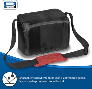 Сумка для камери Pedea: стильна модель для DSLR/SLR/System Camera з дощем, XL (червона)