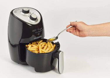 Аерофритюрниця Ariete 4617 Airy Fryer Compact, 2 л, 1000 Вт, до 200°C, чорна