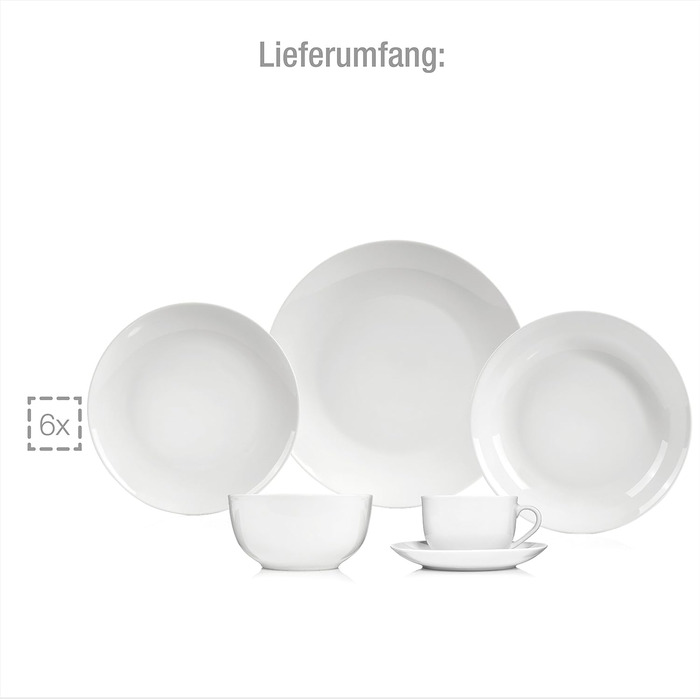 Набір посуду SÄNGER New Port 36 предметів на 6 осіб | PREMIUM COLLECTION