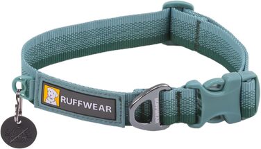 Нашийник для собак Ruffwear Front Range, зелений River Rock, регульований, з кільцем для повідка, 11'-14'