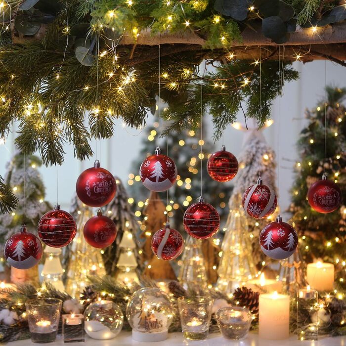 Декоративна куля на ялинку Sea Team з малюнком та іграшками, набір 60 мм/80 мм