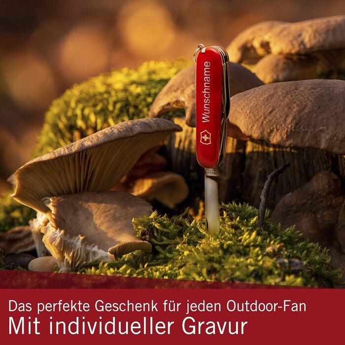 Швейцарський ніж Victorinox Hiker з гравіюванням: подарунок для чоловіків, 13 функцій