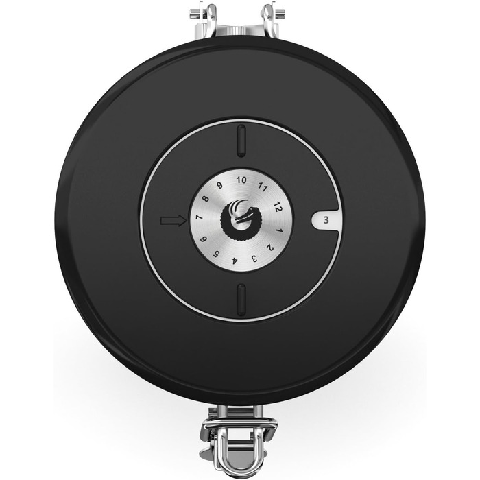 Контейнер для кави Coffee Gator з нержавіючої сталі, герметичний, з датчиком дати, CO2-вентилем, ложкою, для кавових зерен, кавової гущі, горіхів, чаю, цукру (Чорний, M)