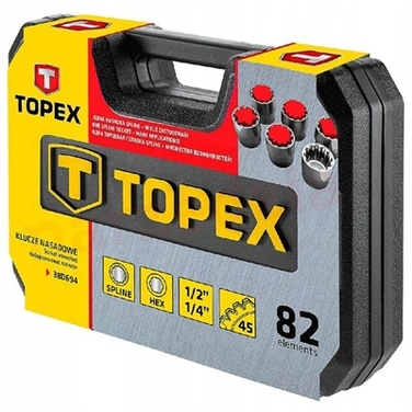 Набір торцевих ключів TOPEX 38D694 у кейсі