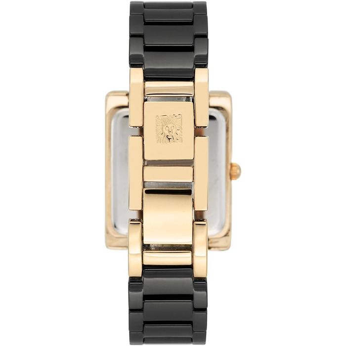 Жіночий керамічний годинник-браслет Anne Klein, чорний із золотом