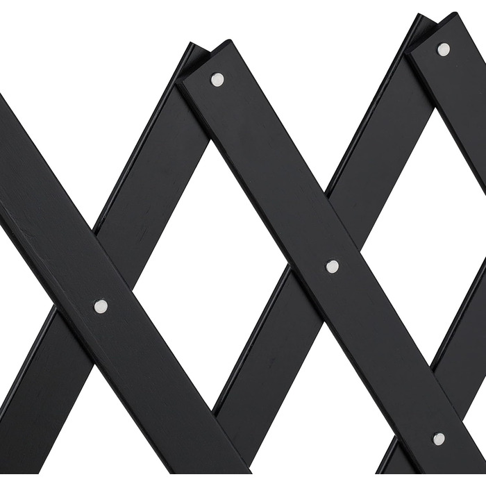 Захисний забірчик для собак Relaxdays, розтяжний до 108,5 см, висотою 47,5-60 см, бамбук, чорний