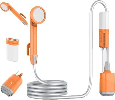 Портативна душова кабіна для кемпінгу Zooma з насосом, для відпочинку на природі, сад, вулиця, акумуляторна