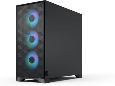 Корпус для ПК Fractal Design Pop Air 2 Black Mesh ATX, 3x 120 мм вентилятори, загартоване скло, RGB, чорний