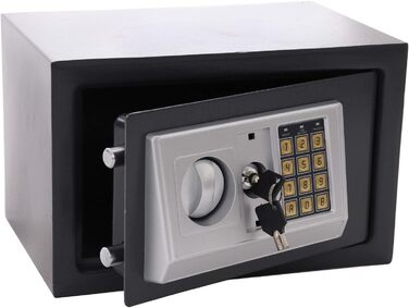 Сейф для дому Panorama24 з електронним замком, 31x20x20 см, сірий