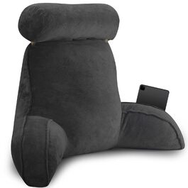 Лежак для ліжка OZMI, велике крісло-подушка 61 см з підголівником для читання, відпочинку та перегляду телевізора, чорний