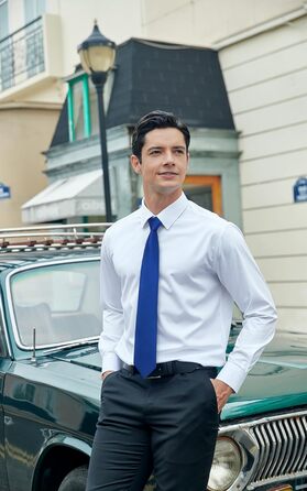 Чоловіча краватка та хустинка HISDERN для весілля, блакитний колір, комплект з запонками