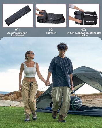 KingCamp 2-Person Sleeping Bag - Winter Warm Outdoor Sleeping Bag for Camping & Travel - 3-4 Season, Lightweight, with Flannel Pillows