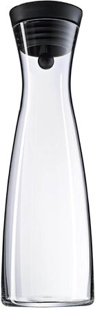 WMF Basic Water Carafe 1.5 Liter, Glass Carafe with Lid, Silicone Lid, CloseUp Closure