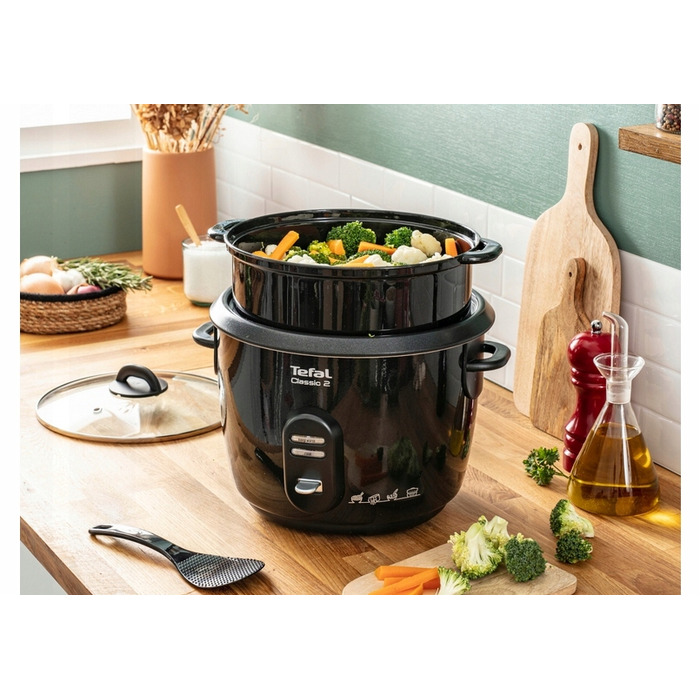 Електрична каструля Tefal Classic RK1038, 700 Вт, 5 л, чорна