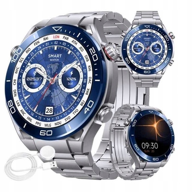 Чоловічий смартгодинник Smart-Trend SMARTWATCH PRO SILVER, чорний