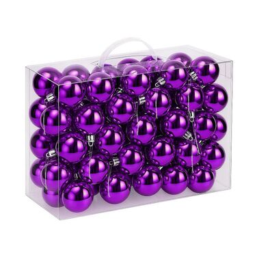 Relaxdays Set of 50 Christmas Baubles