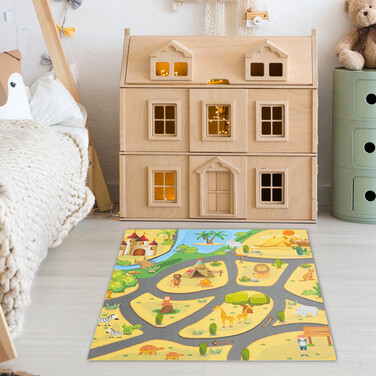 Relaxdays Puzzle Mat Safari