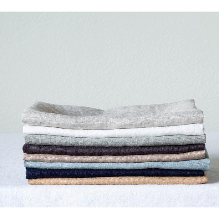 LK PureLife Kitchen Towels, 100% pure linen, 50.8 x 68.9 cm, stone-washed linen, extra soft, quick-drying, for dishcloths, dish towels, hand towels, 2-pack, natural