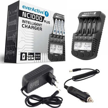 Зарядний пристрій для акумуляторів AAA AA + 4 акумулятори Eneloop 2000mAh