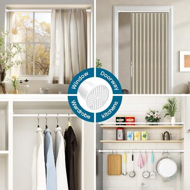 Штанга для карниза без свердління AIZESI 60-120 см, біла (телескопічна, 1 шт.)