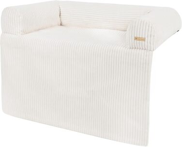 Ліжко для собак Velinda: м'яке диван-ліжко з захисною підстилкою для дивану (кремовий, Cord)