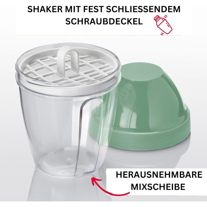 Салатниця Westmark об'ємом 4.4 л, пластик BPA-free, прозора/біла/зелена, 2430224A