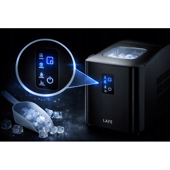 Льодогенератор Lafe Ice Cube Maker, чорний, 120 Вт