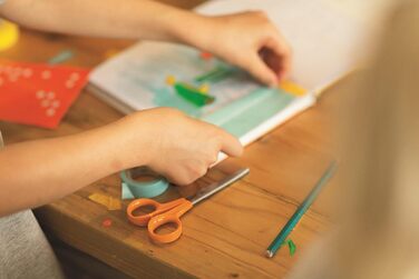 Ножиці Fiskars Classic для хобі, 13 см, для правшів і лівшів, нержавіюча сталь, пластикові ручки, помаранчеві