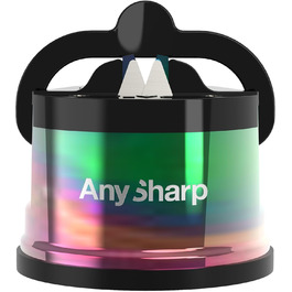 AnySharp Pro металевий точильник для ножів, безпечний, з присоскою PowerGrip, для кухонних ножів з твердого сталі та серрейтором, найкраща якість