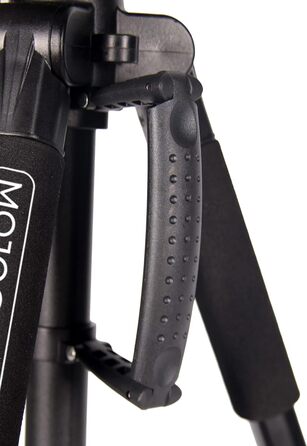 Штатив відео 140 см MOJOGEAR з кріпленням для смартфона - штатив для камери/телефона, трипод з кульковою головкою, алюміній, SAB234