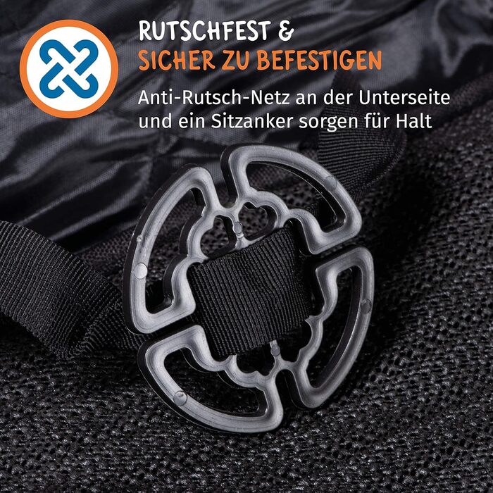 Преміум чохол для автокрісла для собак Floxik - водонепроникний, миючий, стійкий до розривів. Підходить для будь-якого авто.