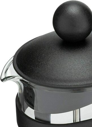 Глоу Класік кавоварка, чорна, 350 мл - для 1 чашки фільтрованої кави, з міцного скла