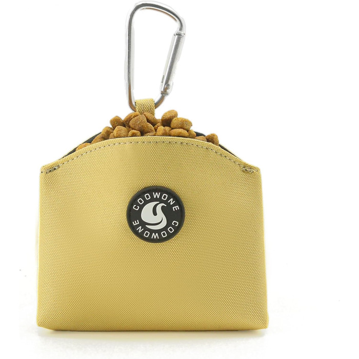 Сумка для ласощів для собак COOWONE, з магнітною застібкою, 900D Oxford, для тренувань та прогулянок (хакі)