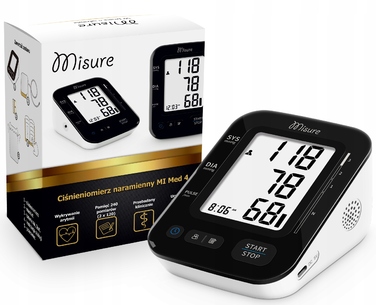 Автоматичний тонометр на плече Misure MI Med 4 з індикатором аритмії, LCD-дисплеєм, чохлом та USB