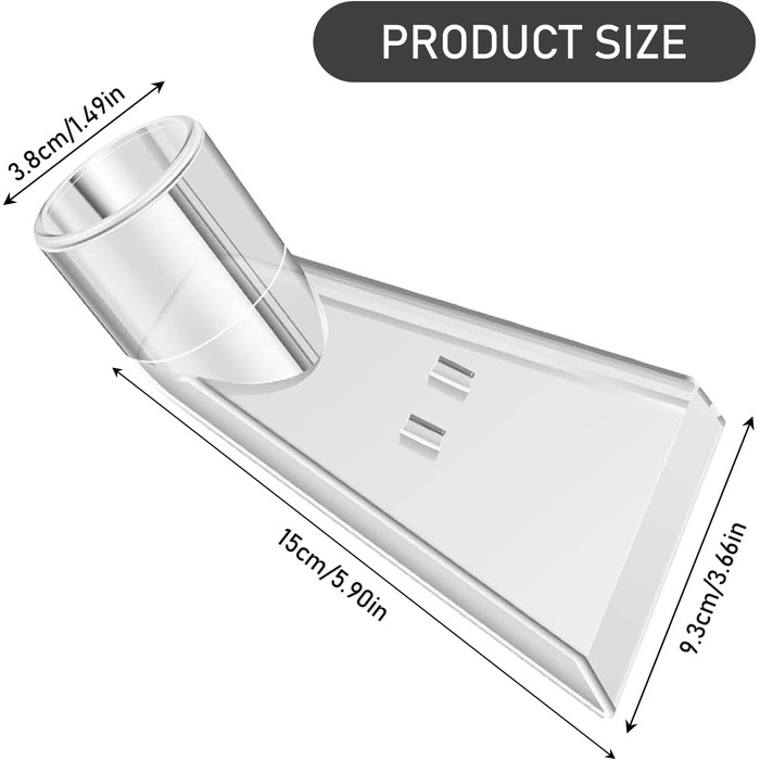 MisFun 2 Pack Upholstery Nozzle, Vacuum Attachment, Wet Vacuum Nozzle, Washing Vacuum Nozzle, Extraction Nozzle, Nozzle Accessories, Spray Extraction Device, for Car Care, Sofa Upholstery, Wet Vacuum