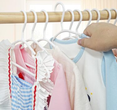 54 дитячі вішалки для одягу Ilauke з пшеничного соломи, 10,6 дюймів, для немовлят та дітей, економія місця, для зберігання дитячого одягу